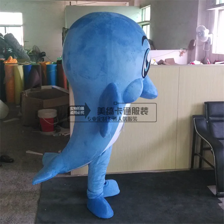 Ocean тёмно-синий Дельфин талисмана нарядное рождественское платье Косплэй для