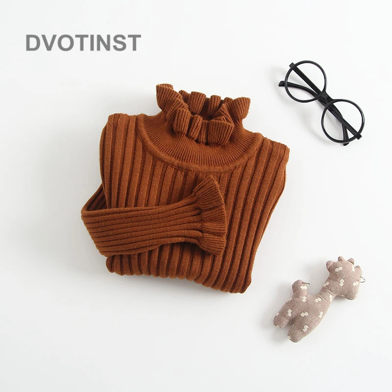 Dvotinst/Одежда для новорожденных девочек хлопковая зимняя футболка в полоску боди с