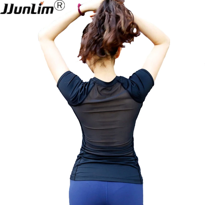 Women Sportswear Fitness Sport Top Shirt Quick Dry Yoga Short Sleeve Running Female Workout Gym Tank fitness Clothing | Спорт и