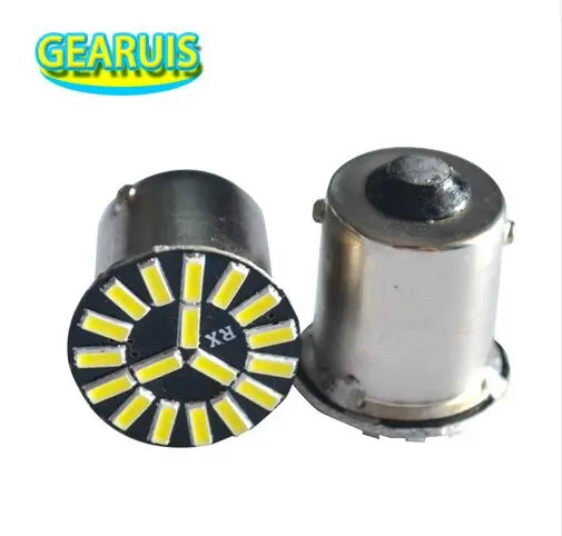 S25 1156 BA15S 18 SMD 4014 LED Turn 18SMD Del Coche Luces de Senal Luz Marcha Atras Trasera Blanco Rojo Amarillo