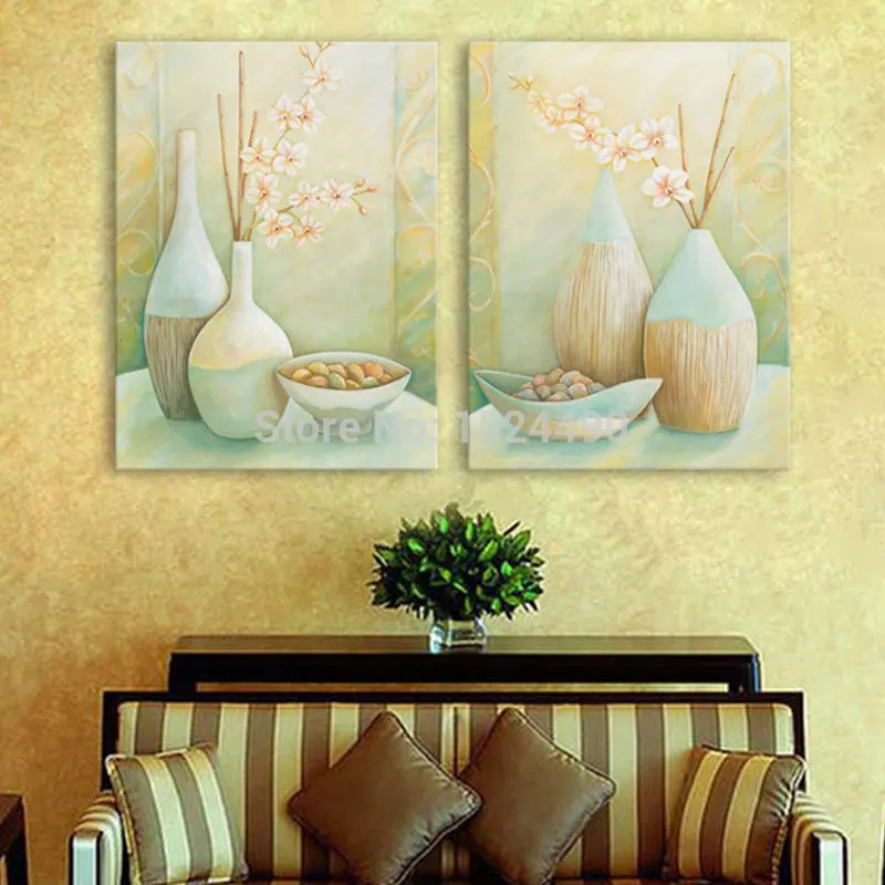 Картина маслом цветы растения Современная декоративная на холсте настенное