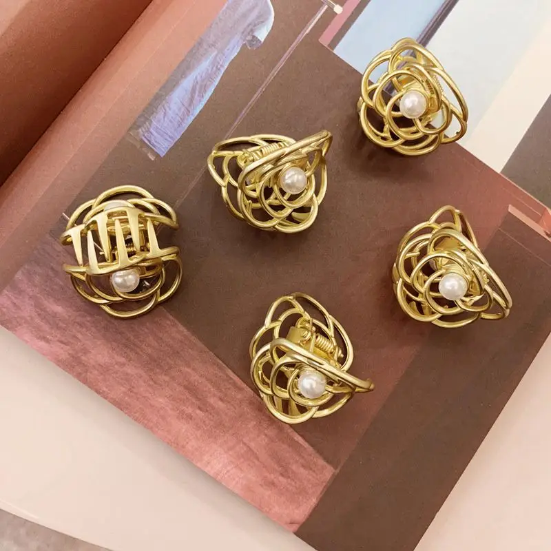 2019 элегантная Роскошная заколка для волос с цветами и жемчугом|Шпильки заколки