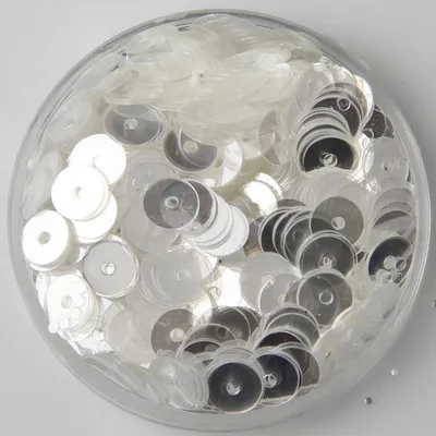 6mm flat 30 граммов 3-25 мм прозрачная свободная тесьма с пайетками для шитья Свадебные украшения ремесло diy аксессуары для одежды высокое качество - Цвет: 6mm flat