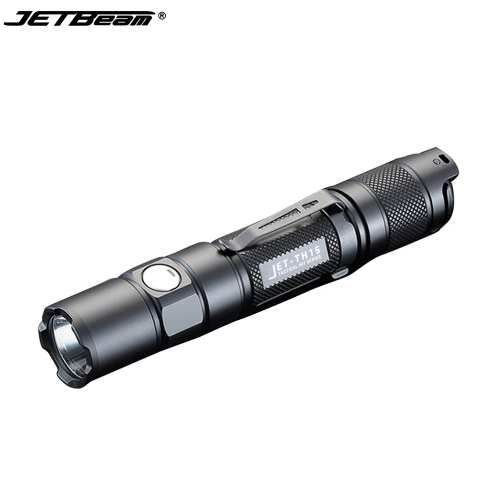 JETBeam TH15 тактический фонарь XHP35 E2 Макс 1300 люмен луч бросать 228 м факел с 18650 2600 мАч USB