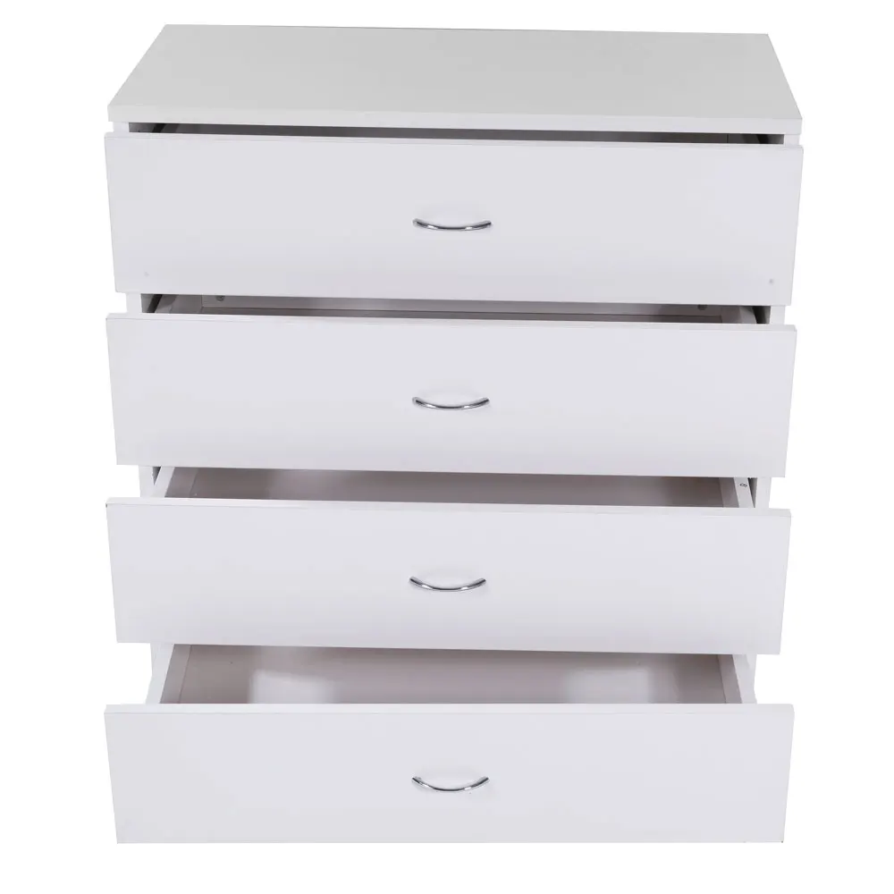 MDF Wood Simple 4-Drawer Dresser White | Мебель