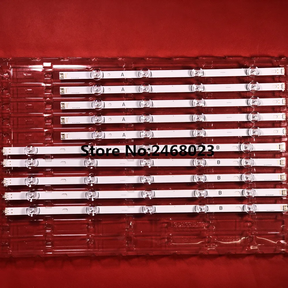 

New 5set=50 PCS LED backlgith strip Replacement for LG 49LB5500 LC490DUE Innotek DRT 3.0 49 A B 6916L-1788A 1789A 1944A 1945A