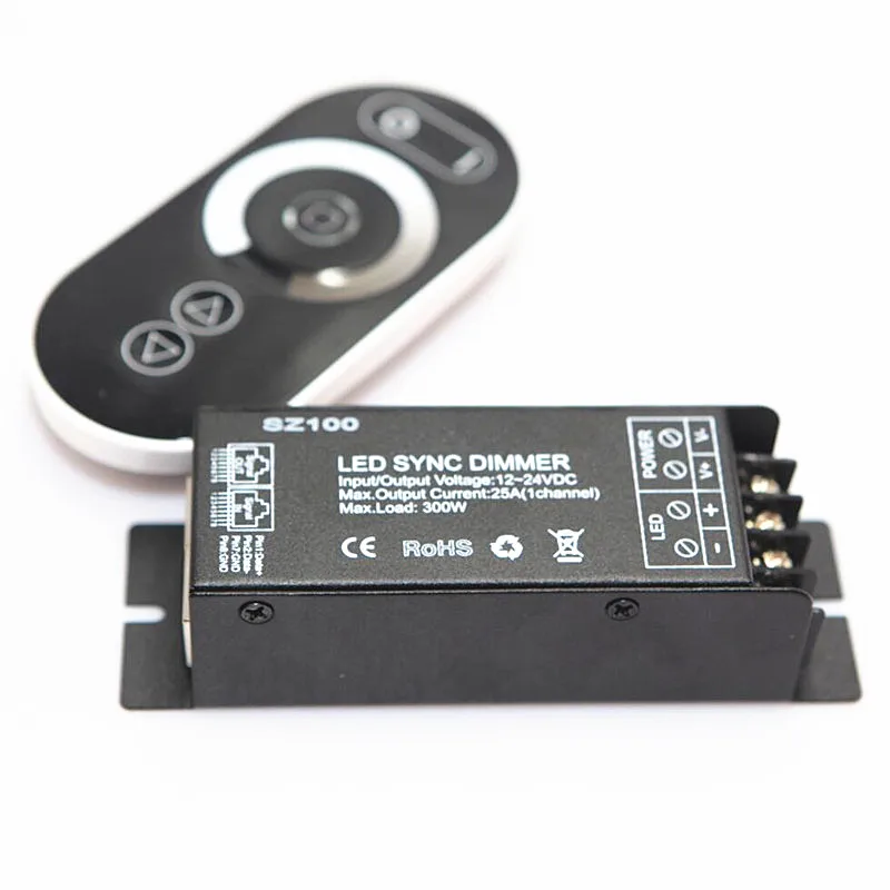 300 Вт RF LED сенсорный диммер 25A синхронизация SZ100 для перемешивания света DC12V 24V