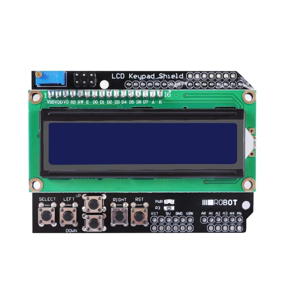 Модуль платы расширения LCD 1602 UCEC дисплей ЖК-клавиатуры экран MEGA2560 Nano | Электроника