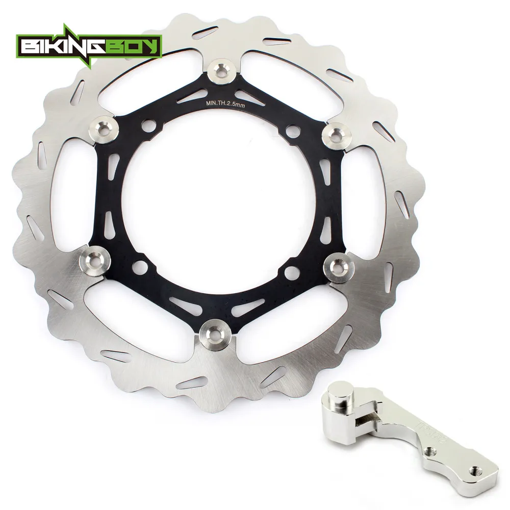 Black Sliver BIKINGBOY РМЗ 250 07-17 RM-Z 450 05-17 16 15 14 13 09 RMX 450, 10, 11, 12, негабаритных 270 мм спереди и сзади тормозной диск кронштейн адаптера переменного тока - Цвет: Black Sliver