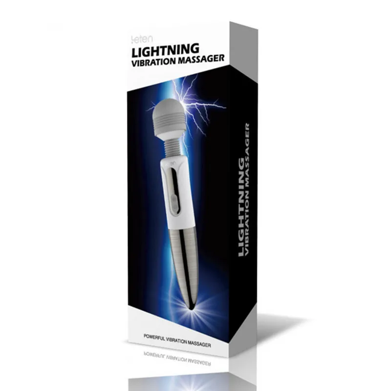 2016 New leten lightning AV massager USB charging large vibration force six kinds of modes sex toys for woman | Красота и здоровье