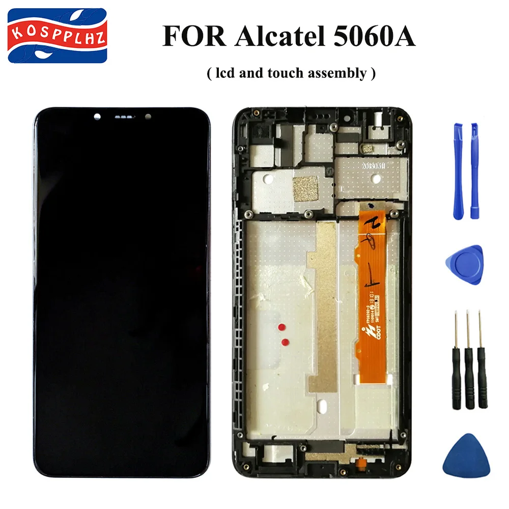Для Alcatel 5V 5060 5060D ЖК дисплей сенсорный экран дигитайзер сборка Замена Alcate OT5060 +