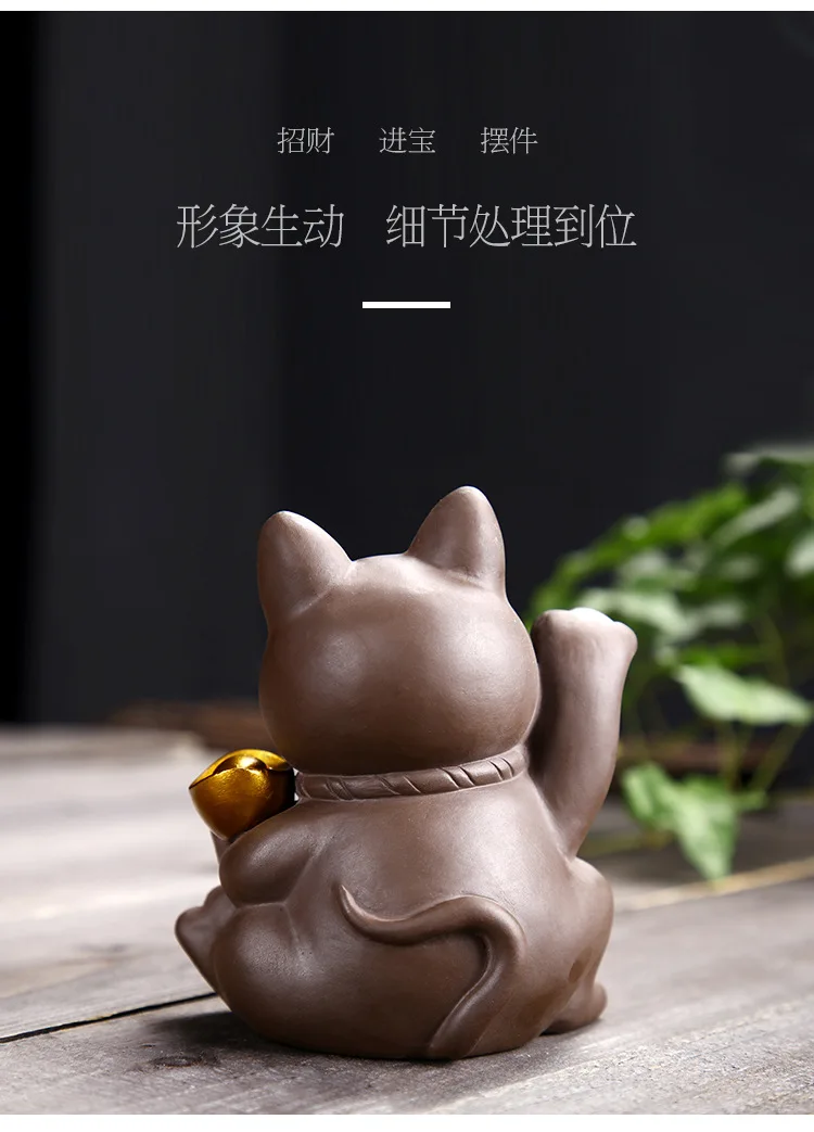 Украшение в виде животных Lucky Cat, керамические изделия, украшения для безопасности, креативное украшение для дома, подарок на праздник