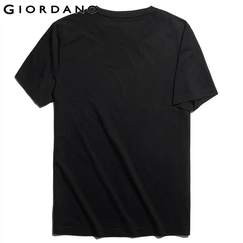 Мужская футболка с круглым вырезом Giordano Повседневная летняя принтом в китайском