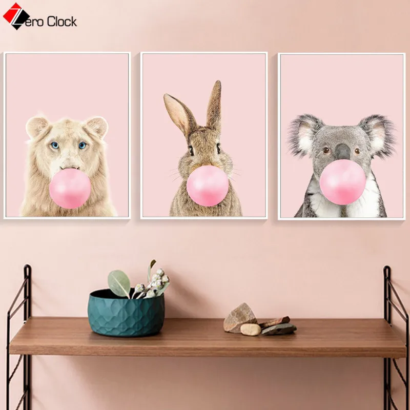 Картина на холсте с изображением малышей сафари постер жевательной резинки