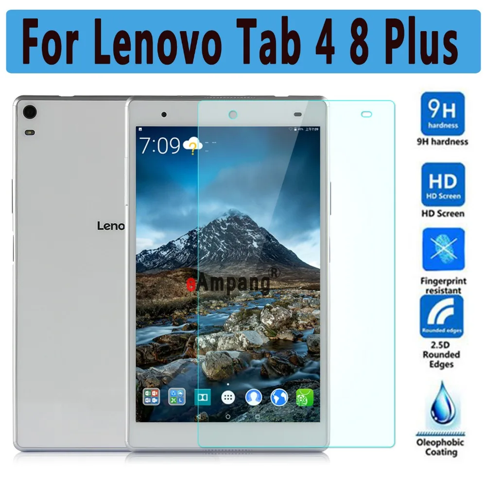 

Tempered Glass for Lenovo Tab 4 8 Plus Screen Protector for Lenovo Tab 4 8 Plus Scratchproof Ultra Thin High Clear Screen Glass
