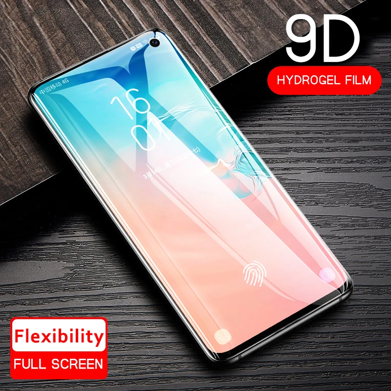 Мягкая Гидрогелевая пленка с полным покрытием 9D для Samsung Galaxy Note 9 10 S10 S8 S9 Plus S10e S20