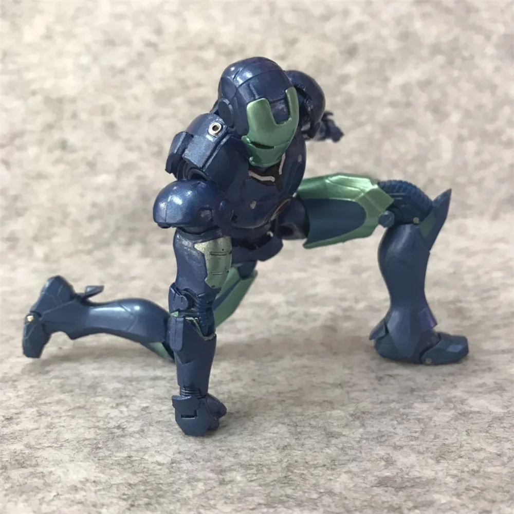 Аниме Мстители эндгейм Железный человек MK3 фигурка окрашенная вариант синий