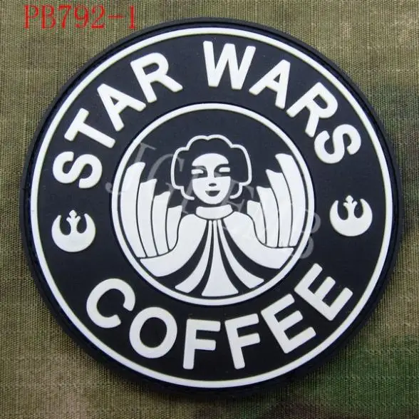 Кофейная принцесса Leia Organa тактический боевой дух 3D ПВХ патч|3d pvc patch|patches patchespatch 3d |