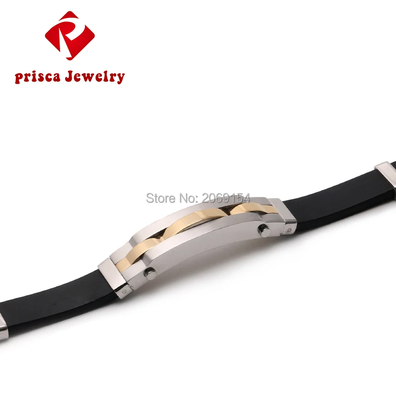 Мужские ювелирные изделия очаровательный браслет модные силиконовые стальные