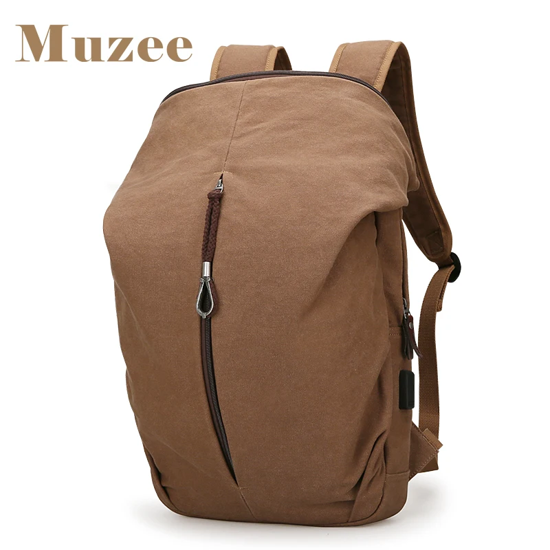 Рюкзак Muzee мужской вместительный из парусины для ноутбука|men canvas backpack|canvas backpackcanvas