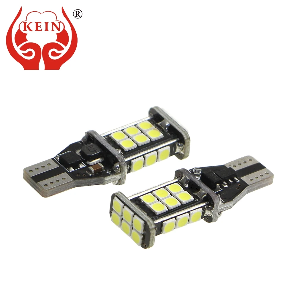 

KEIN 2pcs w16w led Bulb t15 24smd 3030 car Super Bright Additional Brake Lights Reverse Back up reverse Backup auto Vehicle Lamp