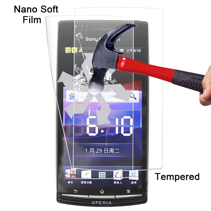Для Sony Xperia Arc S LT18I водонепроницаемый защитная пленка экрана с чистой тканью