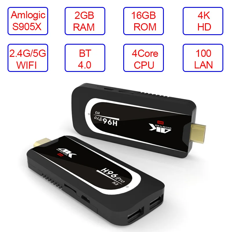 Xinways H96 Мини ПК h96 pro plus Смарт ТВ приставка android 7,1 ТВ приставка 2 ГБ 16 ГБ Android 7,1 Amlogic S905X Восьмиядерный 2,4G/5 ГГц Wifi