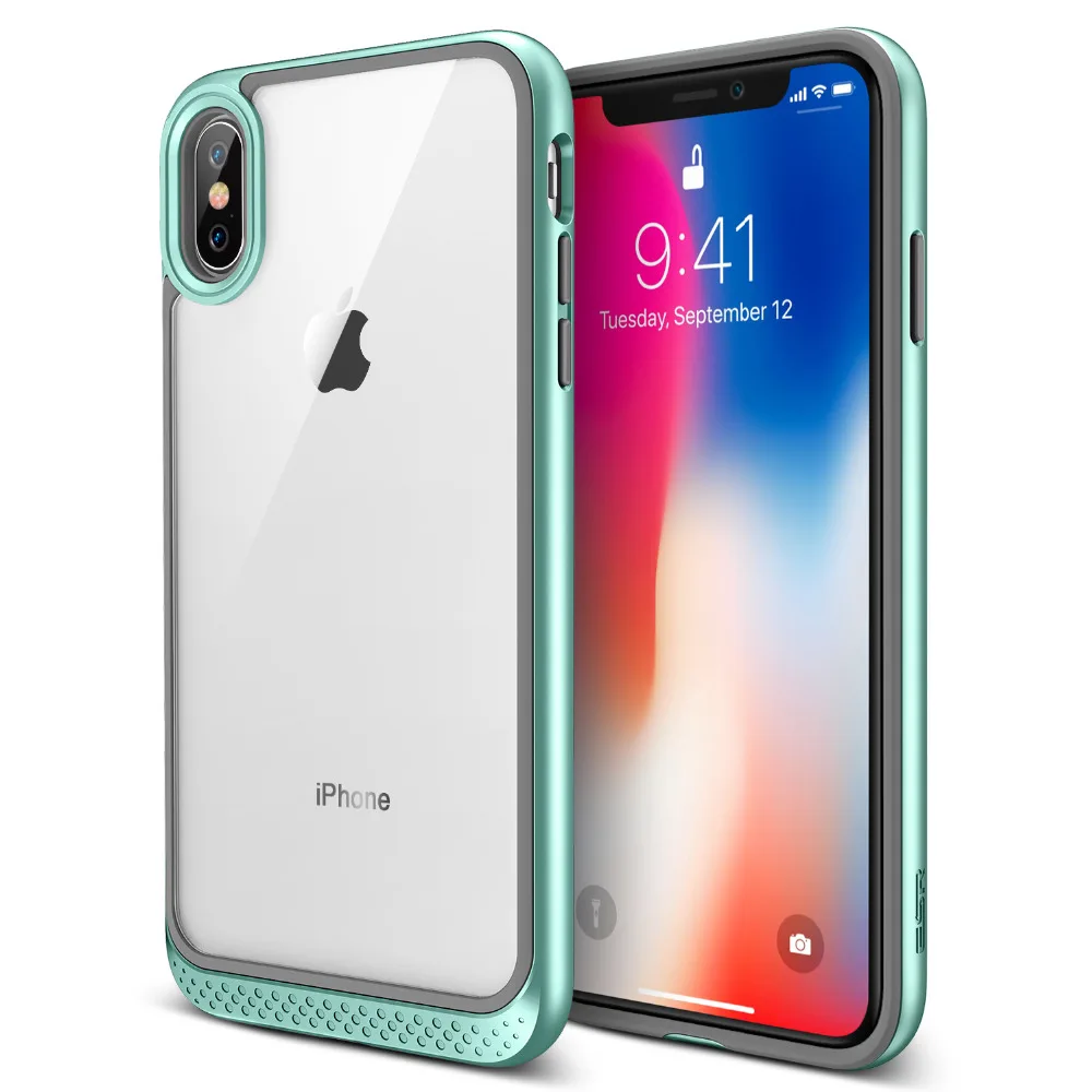 Чехол для iphone X 5,8 дюймов, ESR сверхпрочный двухслойный Твердый чехол с бамперной рамкой, Прозрачная Жесткая задняя крышка для iphone X 10 5,8