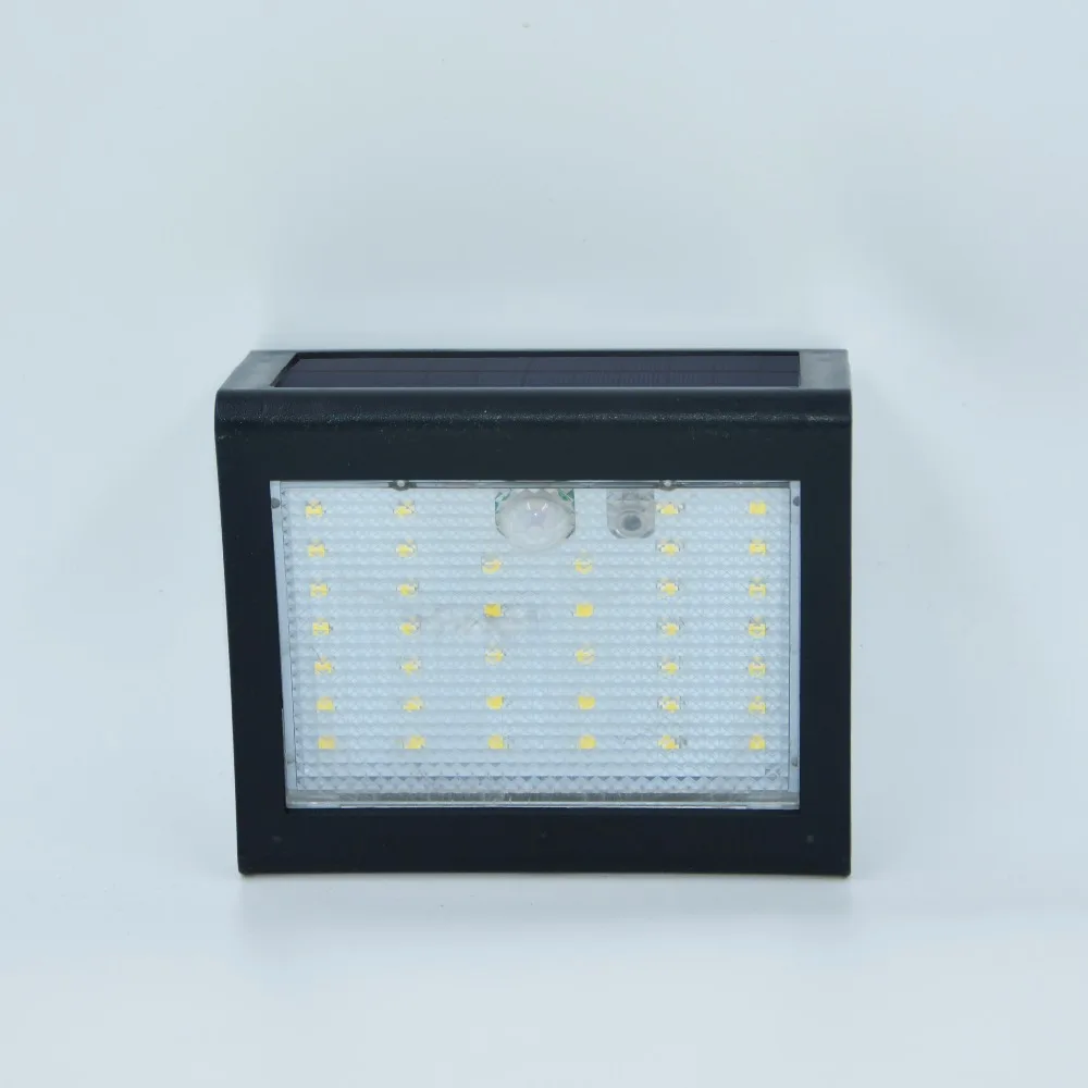 Черный Цвет ABS 38Led настенный светильник на солнечной батарее с Панели солнечные