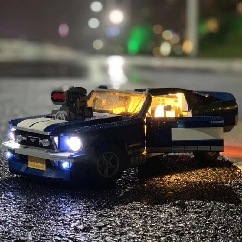 Светильник 1648 шт. конструктор эксперт Ford Mustang совместимый с lepining10265 GT500