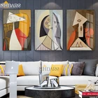 NHDARC Картина на холсте, абстрактный стиль Пикассо, постеры и принты, украшение для дома в классическом стиле, настенные картины для гостиной