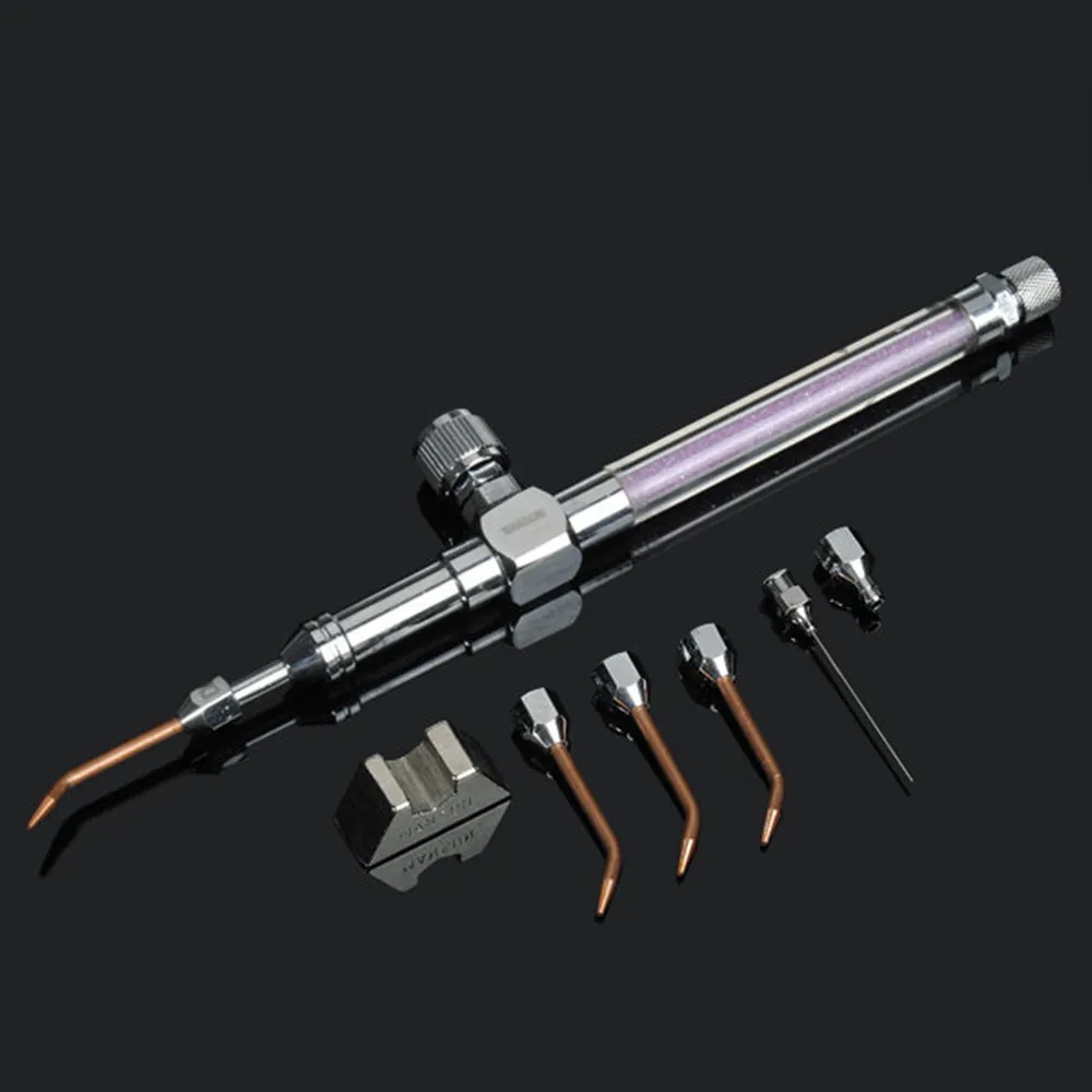 Газовый мини-фонарь HHO для пайки кислородом сварочный пистолет с 5 насадками