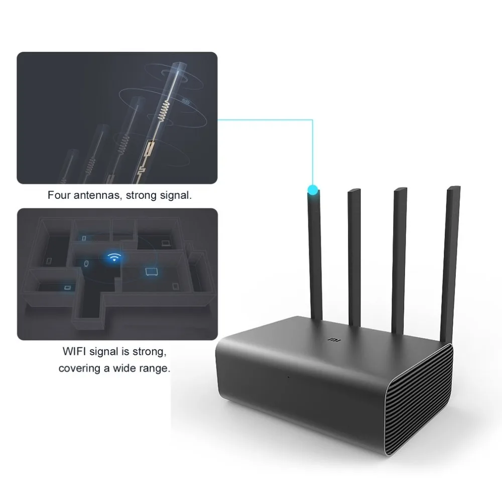 Xiaomi Mi WiFi беспроводной маршрутизатор Pro Ретранслятор с двойным ПЗУ 256 вспышка 4