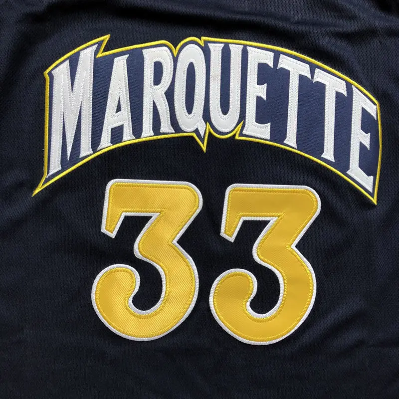 #33 Джимми Батлер MARQUETTE Golden Eagles колледж 2016 17 Ретро Баскетбол Джерси мужские сшитые