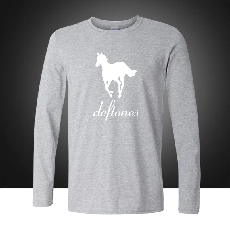 Осенние модные стильные Dexter Deftones мужские футболки из хлопка с круглым вырезом и