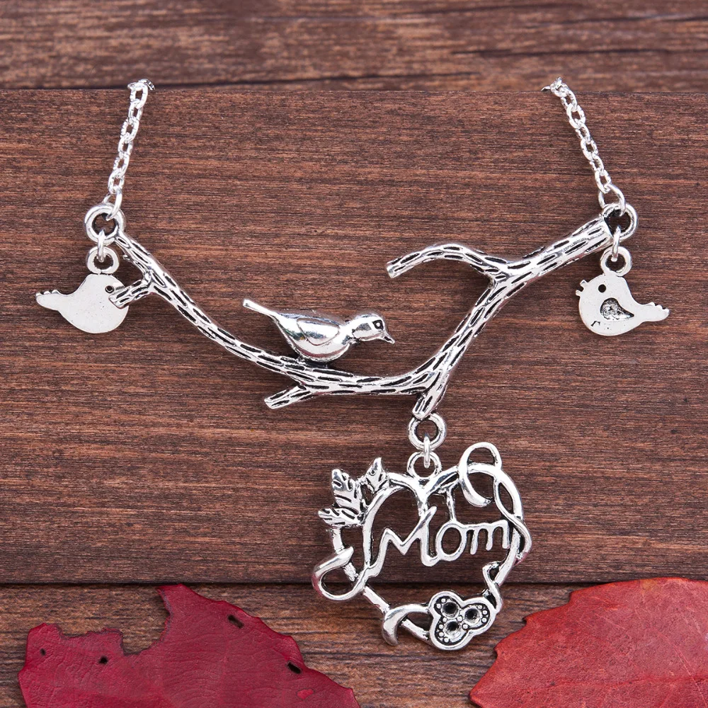 8 сезонов античное серебро ручной работы цвет день матери семейное ожерелье