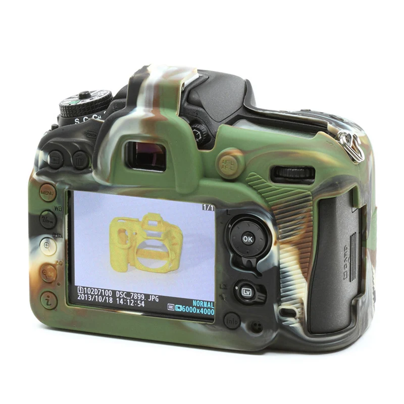 Мягкая силиконовая резина Камера сумка защитный корпус кожи для Nikon D7200 D7100 D850 D5500
