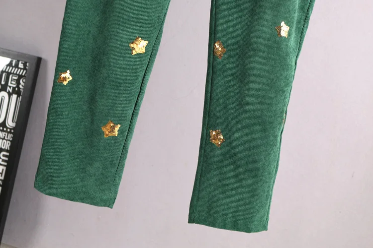 A0 Spring Casual Women Harem Pants 3XL Plus Size Clothes Bottoms Fashion Corduroy Loose sequin Trousers 2001 | Женская одежда