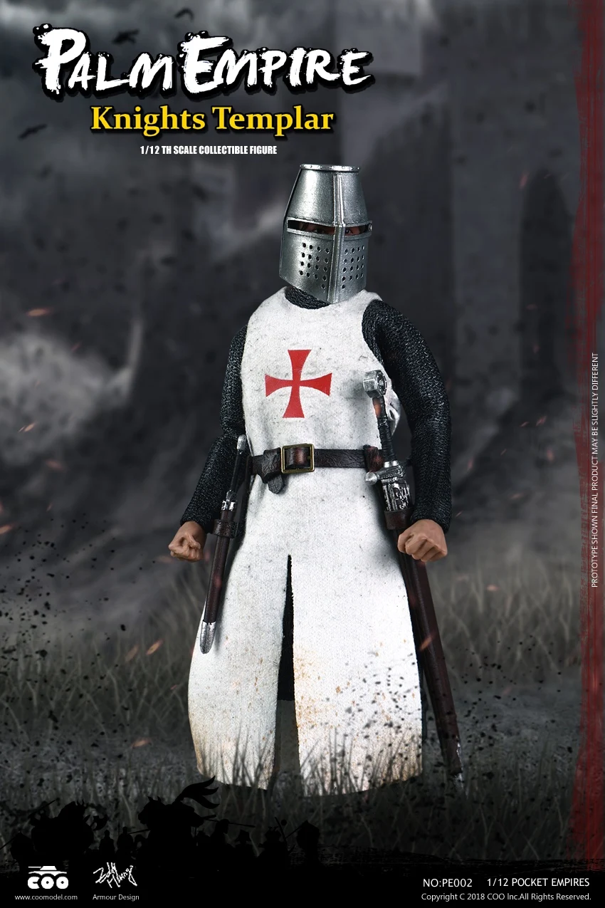 Фигурка карманного рыцаря TEMPLAR KNIGHT 1/12 COOMODEL PE002|Игровые фигурки и трансформеры| |
