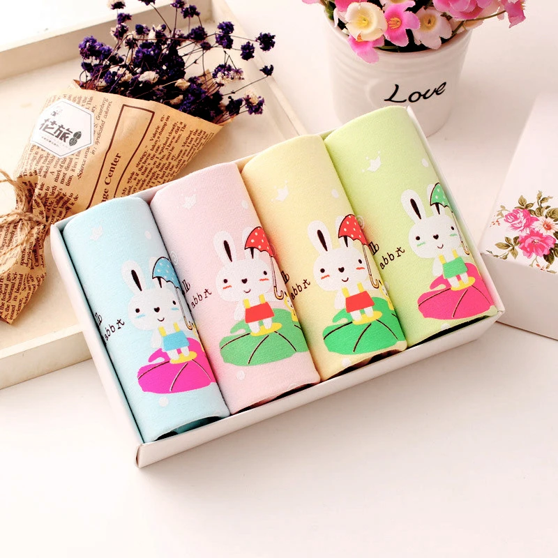 5 шт./лот дышащие мягкие трусы боксеры для девочек детские малышей нижнее белье с