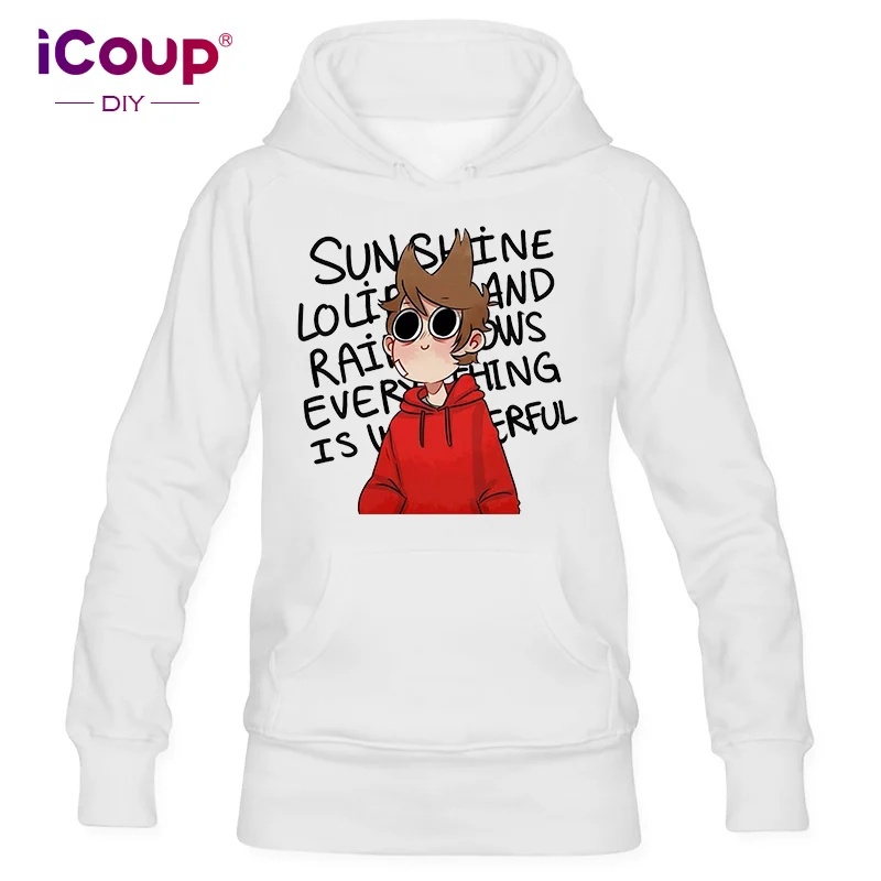 ICoup Женская толстовка Eddsworld Tord хлопок