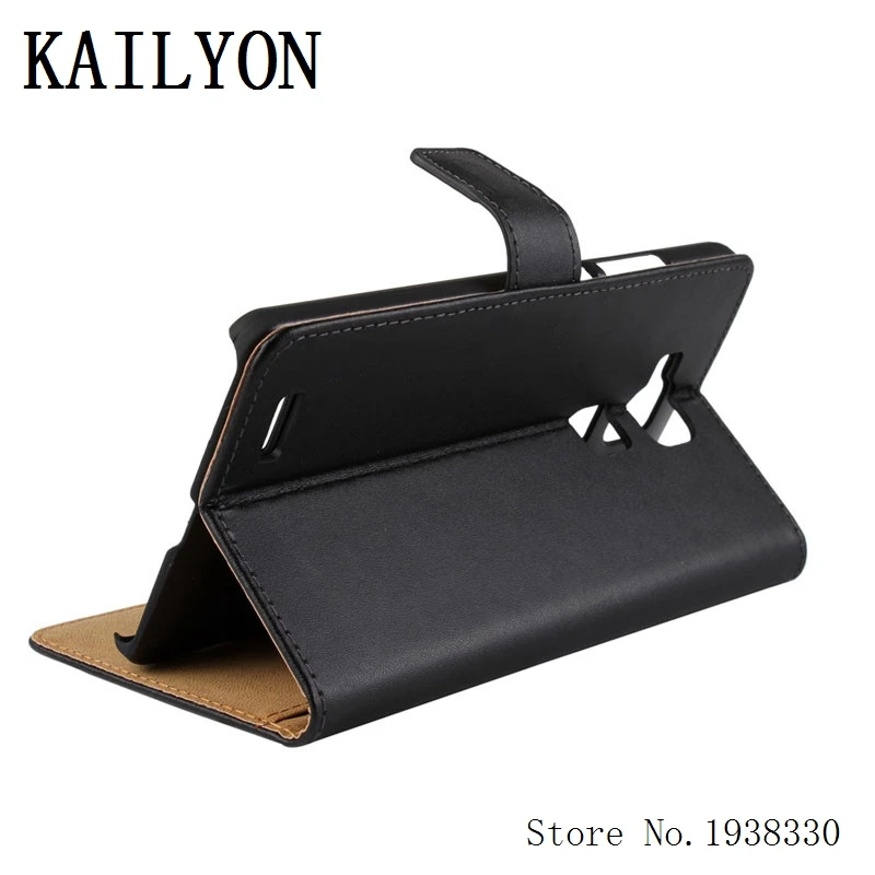 KAILYON For Huawei Mate7 Case Original Genuine Leather Ascend Mate 7 Phone Cover Flip Wallet Stand Bags With Car |