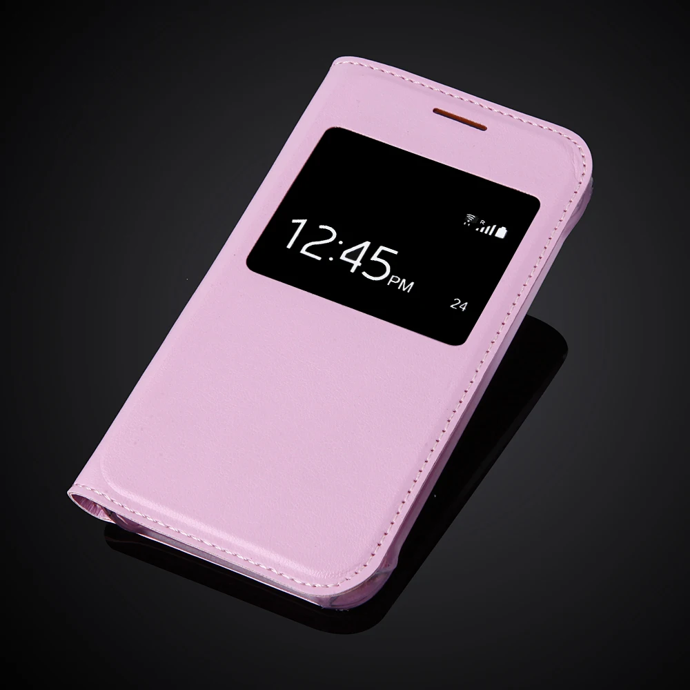 Роскошный Ультратонкий кожаный флип-чехол с окошком для Samsung Galaxy J1 Nxt / mini (2016) J105