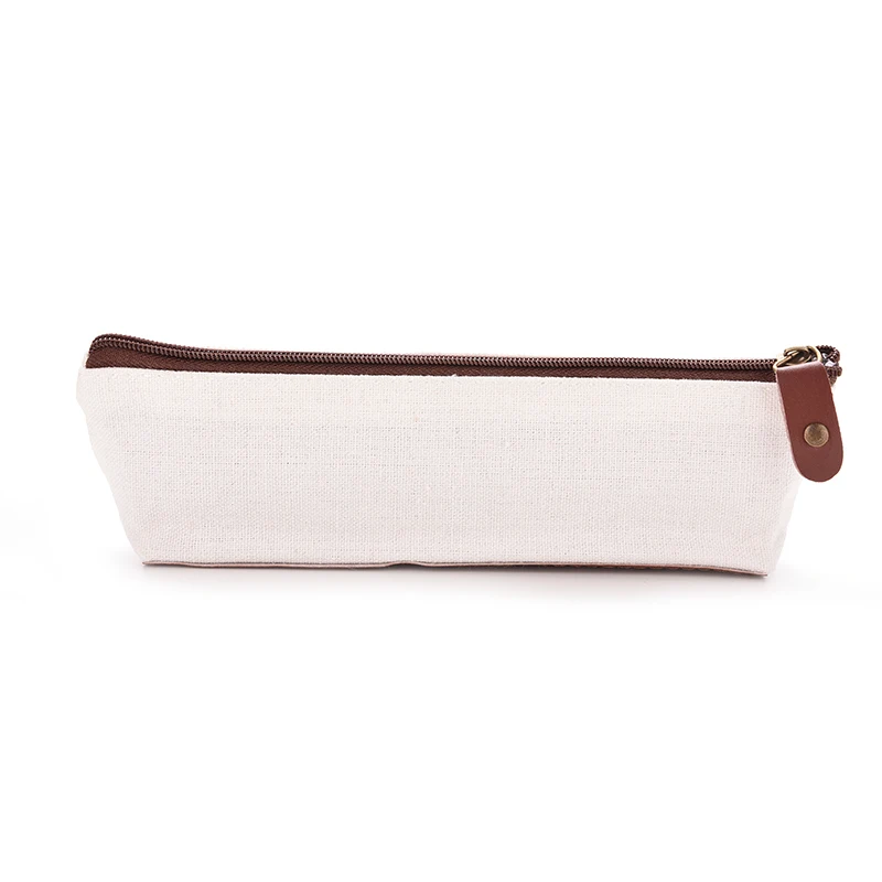 Винтажный холщовый пенал для хранения канцелярских принадлежностей 1 шт. футляр