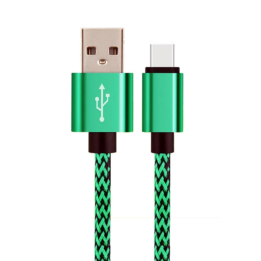 Green 1 м/2 м/3 м длинный Micro USB кабель для зарядки данных для iPhone 5 5S 6 6S 7 7S 8 10X IOS Android Тип C сотовый телефон - Тип штекера: Green