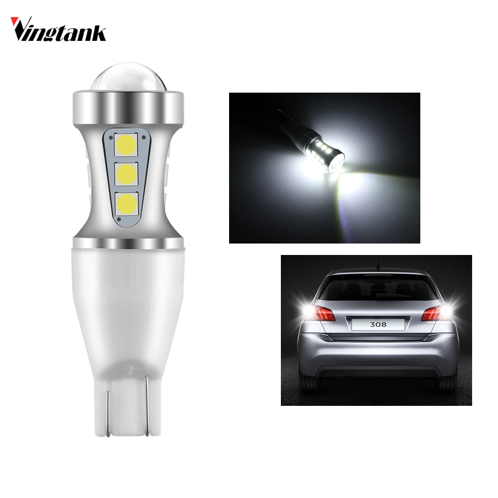 2 шт. W16W светодиодные лампы Canbus без ошибок T15 Led 1000LM клиновидные задние фонари 921 912