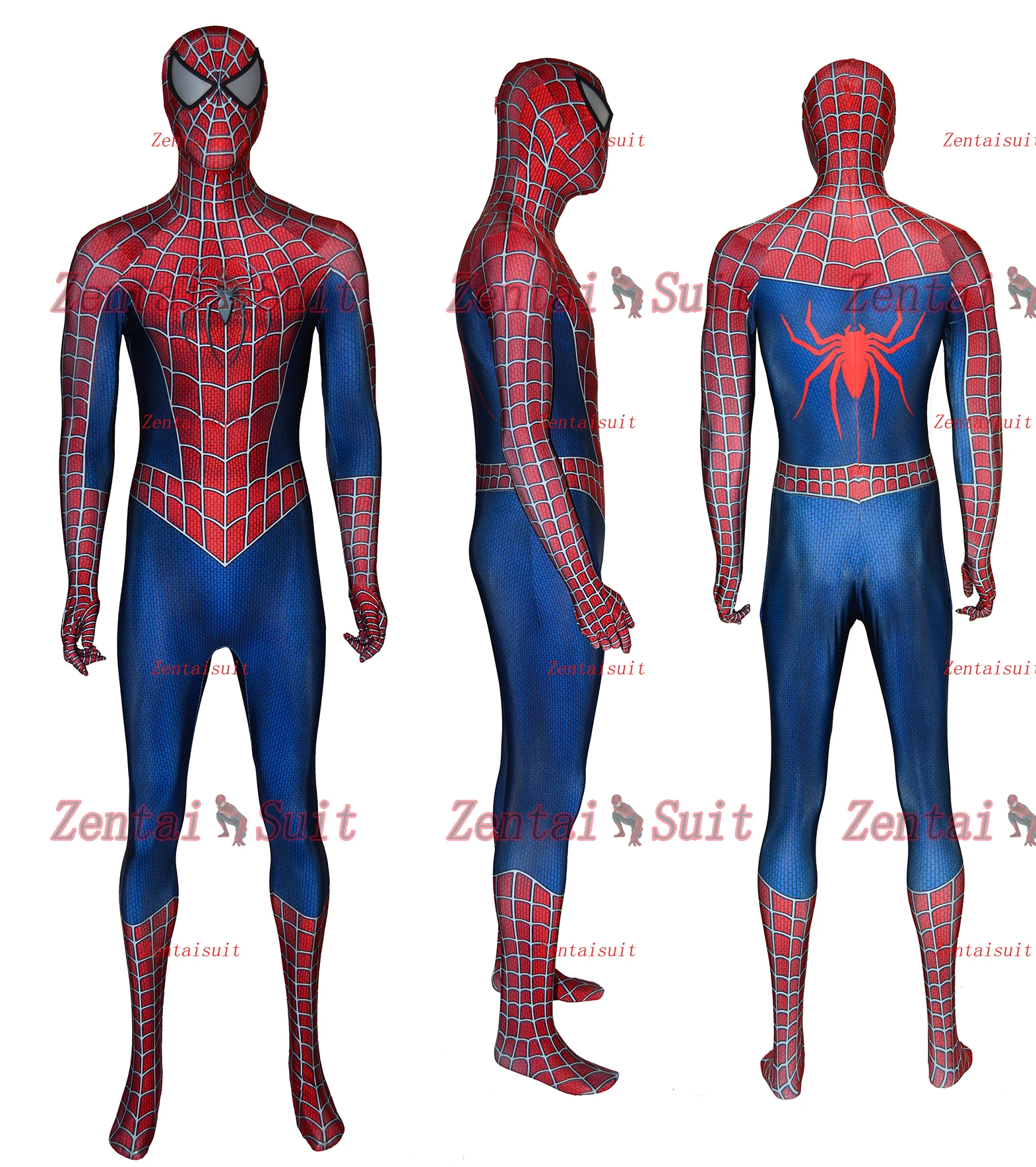 raimi костюм Человека-паука 3D печатные ткани для купальники, из спандекса, костюмы на Хэллоуин, Костюм Супергероя человека-паука из Косплэй костюм, способный преодолевать Броды для взрослых/детей