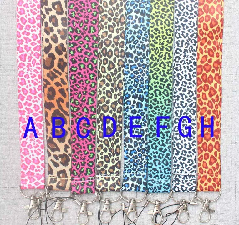 Сексуальный леопардовый принт новейшая мода брелок для ключей шейный ремешок