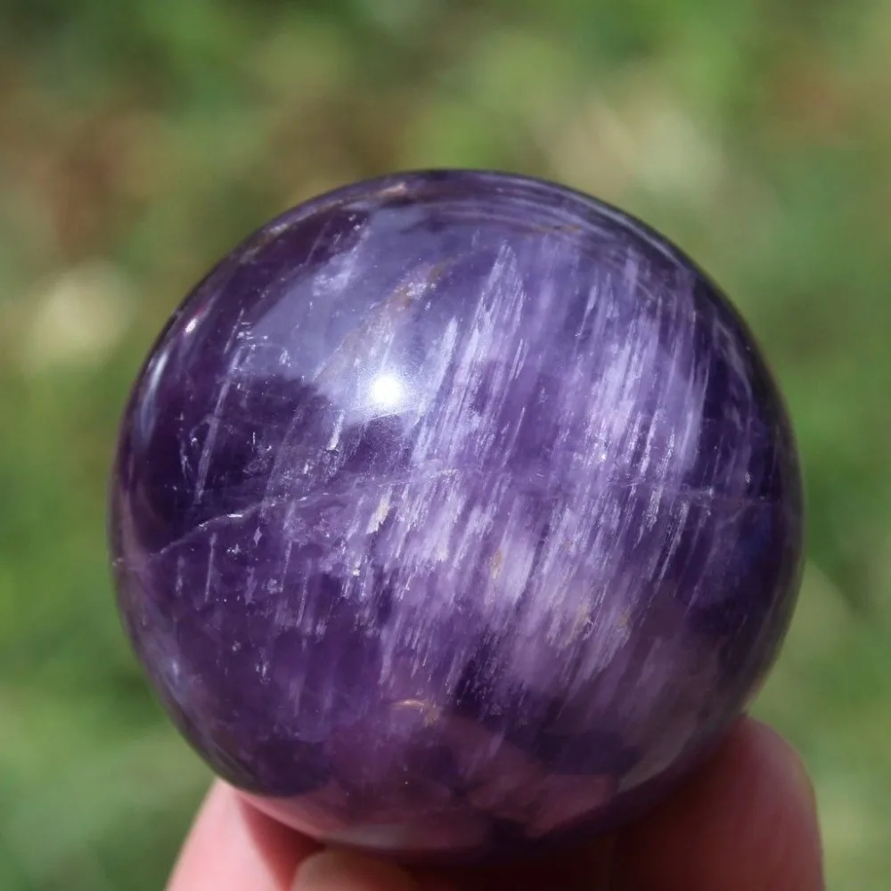 

40 мм натуральный аметист мечты Хрустальный шар Orb драгоценный камень