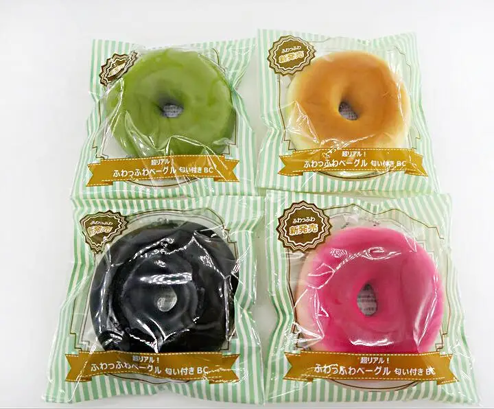 1PC Bagel Bread DECOCASE медленно поднимающийся рулон мягкие игрушки в виде тортов сэндвич-черепаха хлеб кроикант домашний декор Kawaii мышь запястье отдых телефон Симпатичные Подвески - Цвет: 1PC Bagel Bread